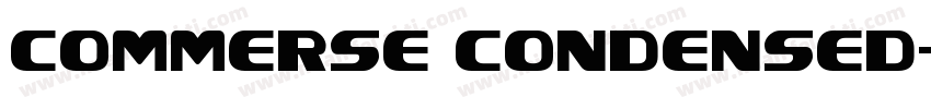 commerse condensed字体转换